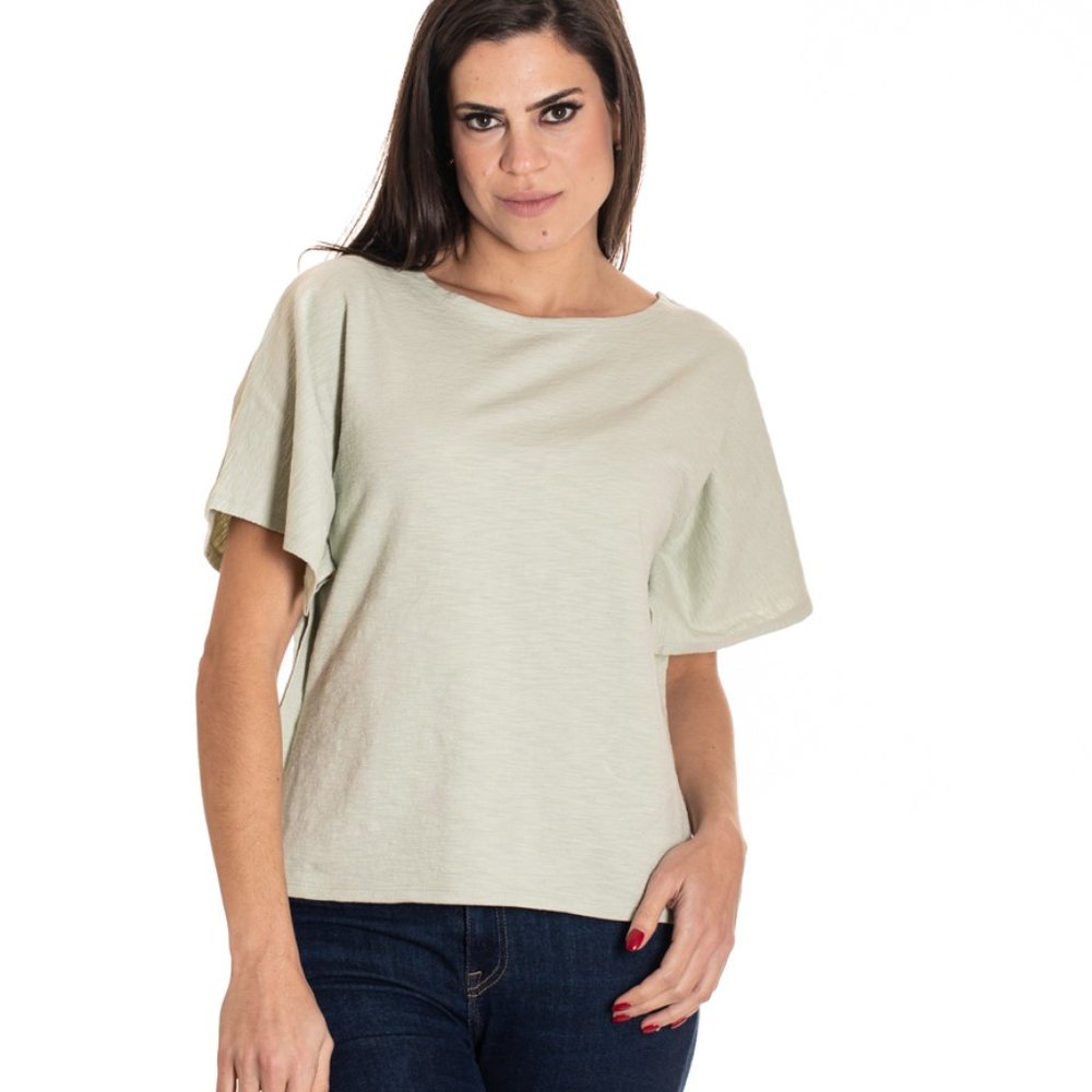 VECCELI Italy Women's Milano Luxe Bella Bella Top Fashion Tee